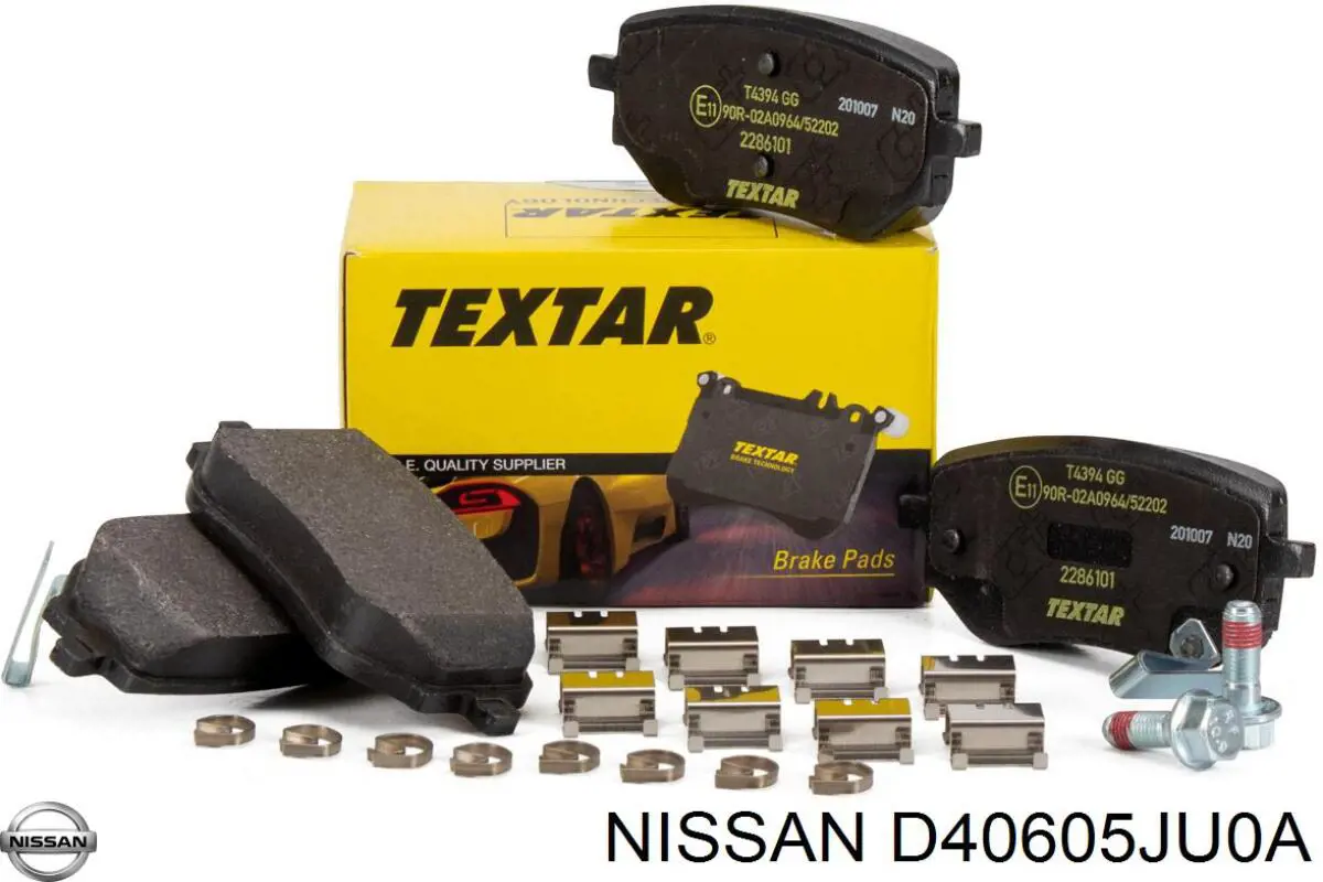 D40605JU0A Nissan/Infiniti Sapatas do freio traseiras de disco