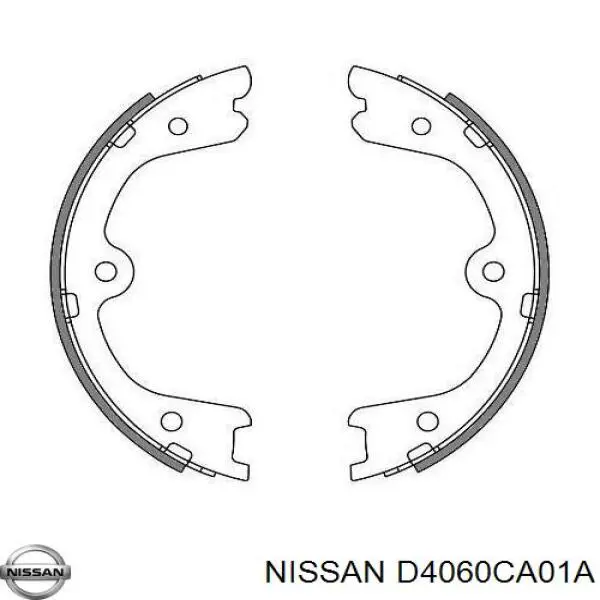D4060CA01A Nissan/Infiniti Sapatas do freio de estacionamento