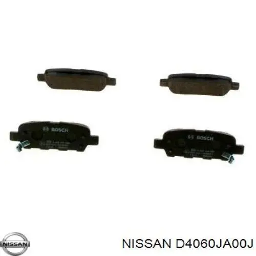 D4060JA00J Nissan/Infiniti Sapatas do freio traseiras de disco