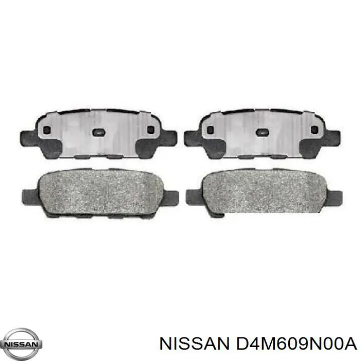 D4M609N00A Nissan/Infiniti Sapatas do freio traseiras de disco
