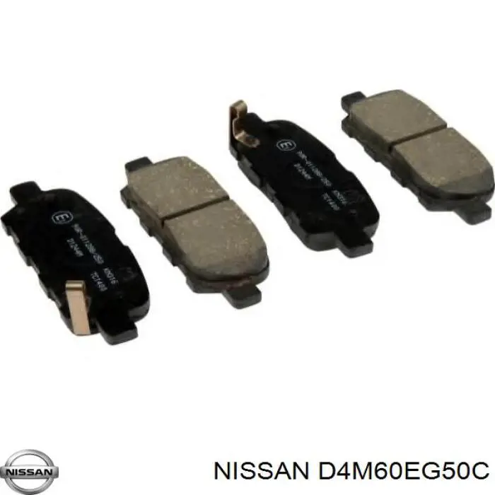 D4M60EG50C Nissan/Infiniti Sapatas do freio traseiras de disco