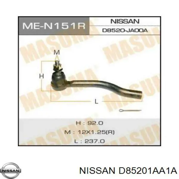 Compre D85201AA1A Nissan/Infiniti Ponta externa da barra de direção