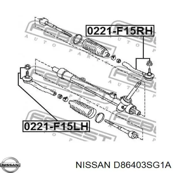 Ponta externa da barra de direção Nissan/Infiniti D86403SG1A preço, a partir de 15,61 USD