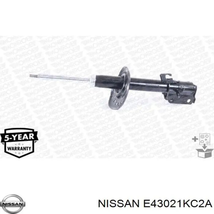 E43021KC2A Nissan/Infiniti Amortecedor dianteiro direito