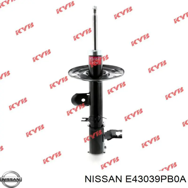 E43039PB0A Nissan/Infiniti Amortecedor dianteiro esquerdo