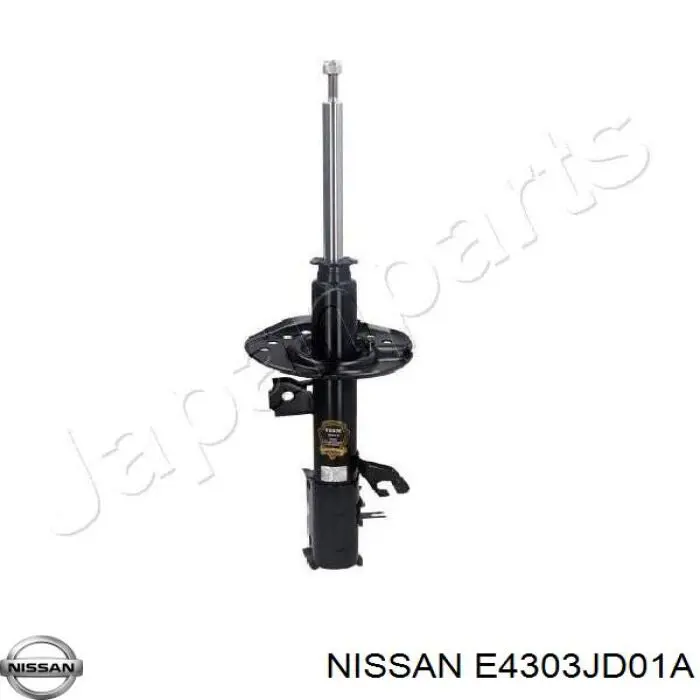 E4303JD01A Nissan/Infiniti Amortecedor dianteiro esquerdo