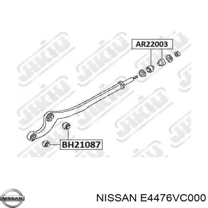 Bloco silencioso dianteiro do braço oscilante inferior Nissan/Infiniti E4476VC000 preço, a partir de 4,84 USD