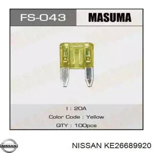  Nissan/Infiniti 24319C9920 preço, a partir de 10,92 USD