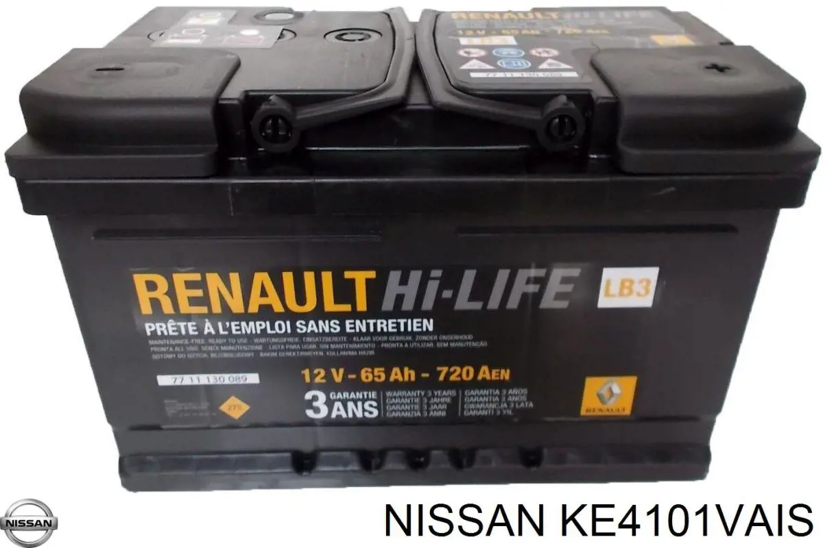 Bateria recarregável (PILHA) Nissan/Infiniti KE4101VAIS preço, a partir de 336,68 USD