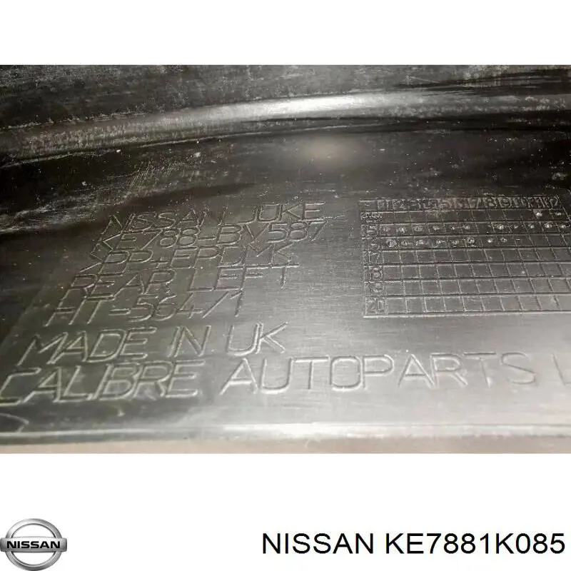 Compre KE7881K08501 Nissan/Infiniti Protetores de lama dianteiros, kit