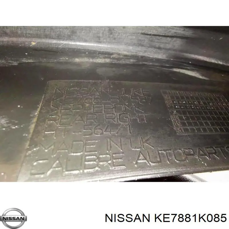 Protetores de lama dianteiros, kit KE7881K08501 Nissan/Infiniti