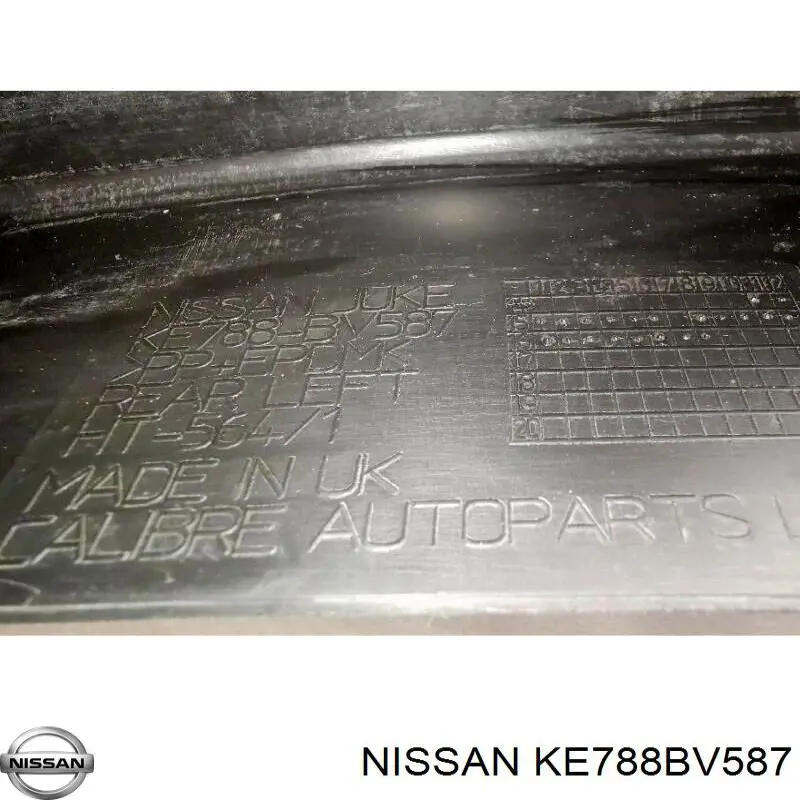 Compre KE788BV587 Nissan/Infiniti Protetores de lama traseiros, kit