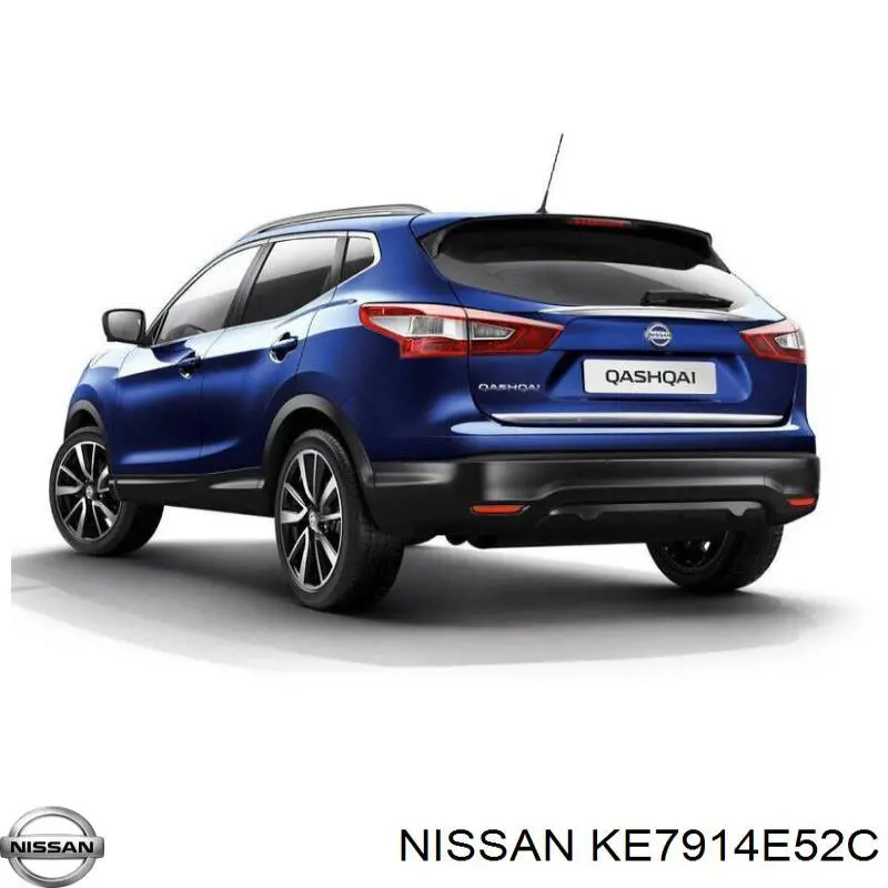 KE7914E52C Nissan/Infiniti Placa sobreposta de porta-malas (de 3ª/5ª porta traseira)