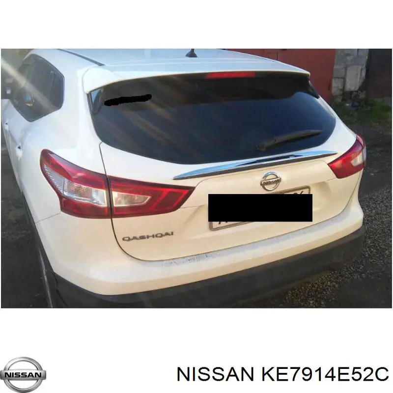 Placa sobreposta de porta-malas (de 3ª/5ª porta traseira) KE7914E52C Nissan/Infiniti