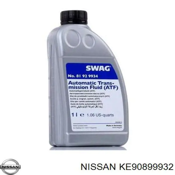Óleo de transmissão KE90899932 Nissan/Infiniti