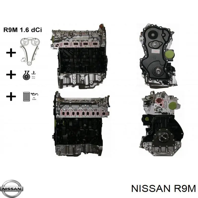 Motor montado R9M Nissan/Infiniti