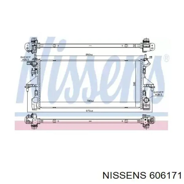 Radiador de esfriamento de motor Peugeot/Citroen 1613996580 preço, a partir de 136,20 USD