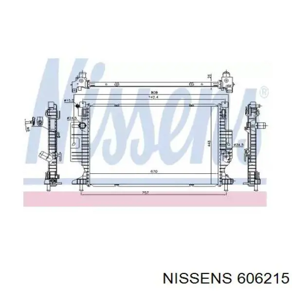 Radiador de esfriamento de motor Polcar 32C2082 preço, a partir de 109,40 USD