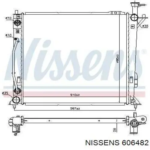 Compre 253102W971 Hyundai/Kia Radiador de esfriamento de motor
