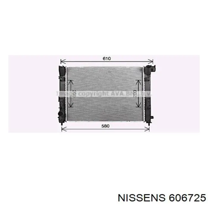 214105FA0B Renault (RVI) Radiador de esfriamento de motor