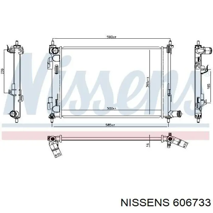 Compre 25310H8000 Hyundai/Kia Radiador de esfriamento de motor