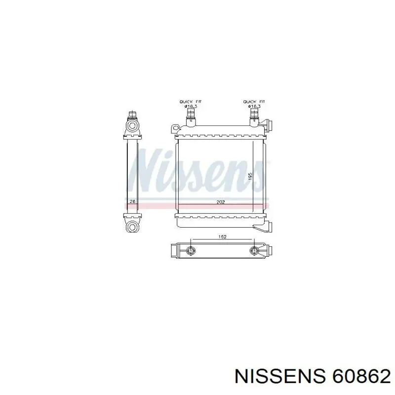 7634565 BMW Radiador de esfriamento de motor adicional