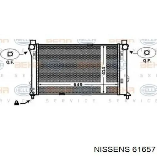 Radiador de esfriamento de motor Nissens 61657 preço, a partir de 96,84 USD