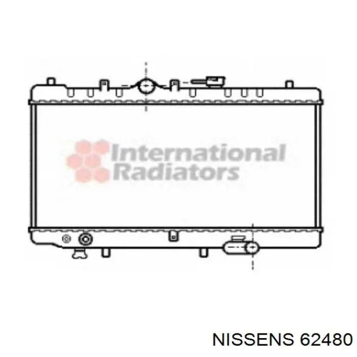 Radiador de esfriamento de motor Nissens 62480 preço, a partir de 378,47 USD
