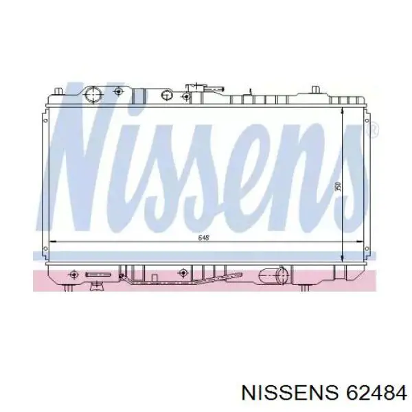 Radiador de esfriamento de motor Nissens 62484 preço, a partir de 181,92 USD