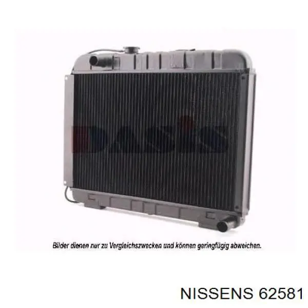62581 Nissens Radiador de esfriamento de motor