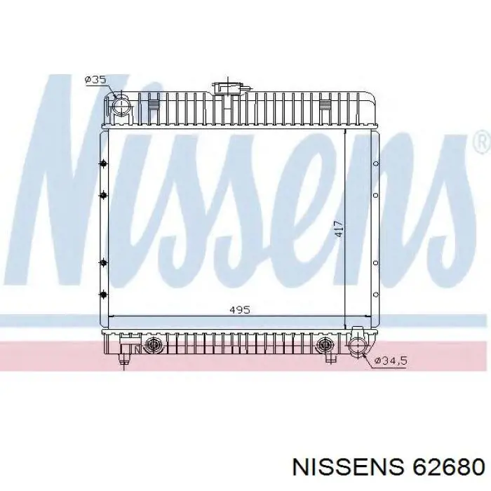 Compre A1235013301 Mercedes Radiador de esfriamento de motor