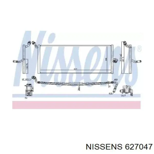 Radiador de intercooler Mercedes A0995002803 preço, a partir de 186,65 USD