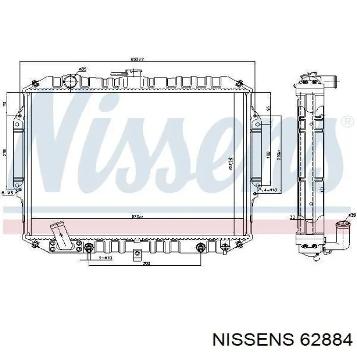 Radiador de esfriamento de motor 5270083 Polcar
