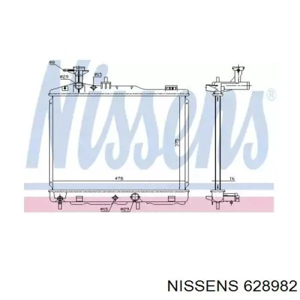 Compre 1350A670 Mitsubishi Radiador de esfriamento de motor
