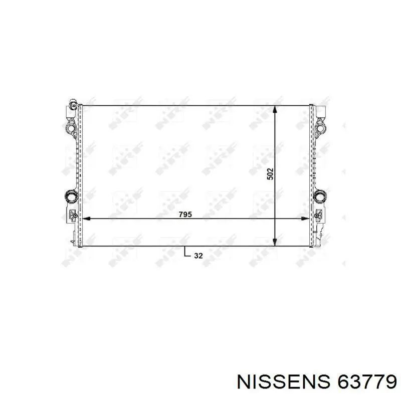 Radiador de esfriamento de motor AND 30121141