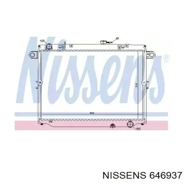 1640050200 Toyota Radiador de esfriamento de motor