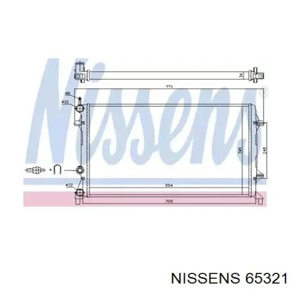 Radiador de esfriamento de motor Polcar 95D2082 preço, a partir de 126,97 USD
