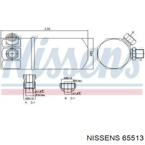65513 Nissens Radiador de esfriamento de motor