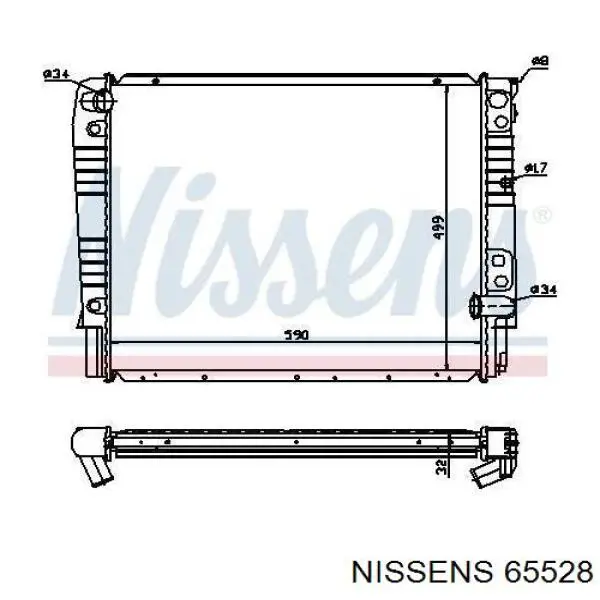 Compre 5003593 Volvo Radiador de esfriamento de motor