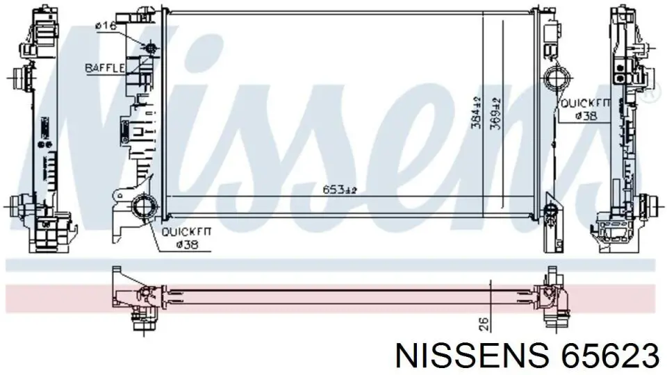 Compre 31338288 Volvo Radiador de esfriamento de motor