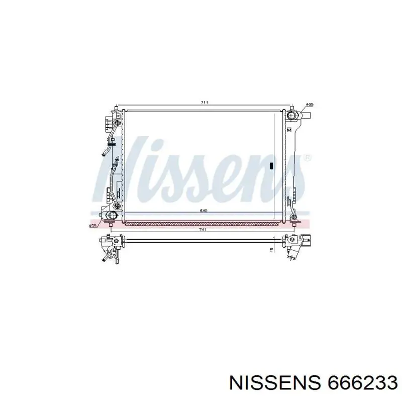 25310D3550 Hyundai/Kia Radiador de esfriamento de motor
