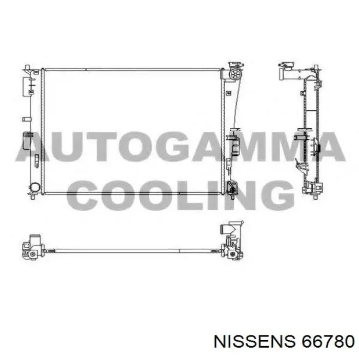 Compre 613HNA188 TYC Radiador de esfriamento de motor