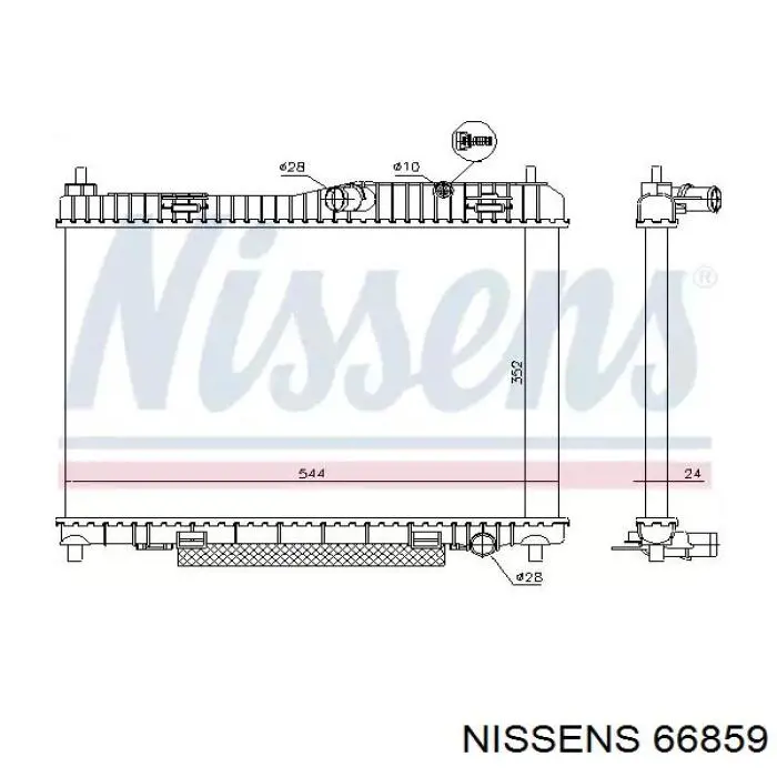 Compre AE818005AA Ford Radiador de esfriamento de motor