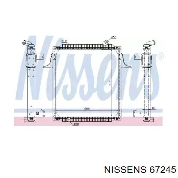 67245 Nissens Radiador de esfriamento de motor