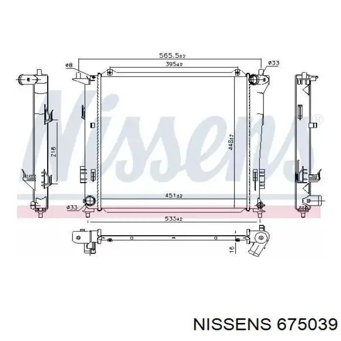 Compre 59292 NRF Radiador de esfriamento de motor