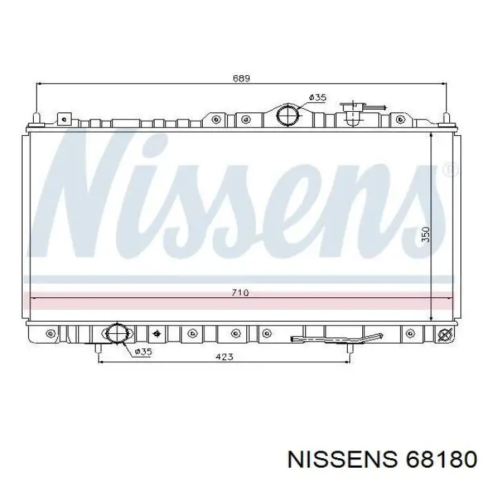 Radiador de esfriamento de motor Mitsubishi MR373103 preço, a partir de 104,90 USD
