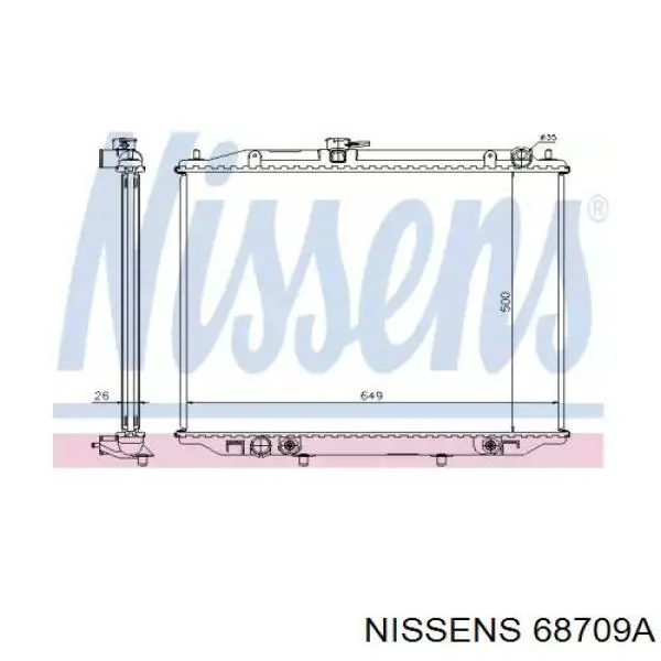 Compre 214507F001 Nissan/Infiniti Radiador de esfriamento de motor