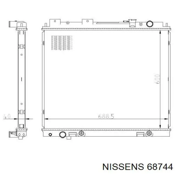 Radiador de esfriamento de motor Nissan/Infiniti 214605X20A preço, a partir de 307,22 USD