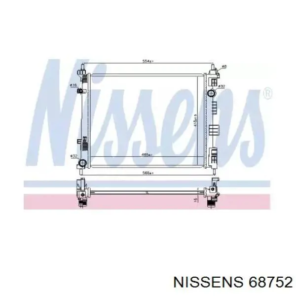 Compre 21410JX51A Nissan/Infiniti Radiador de esfriamento de motor