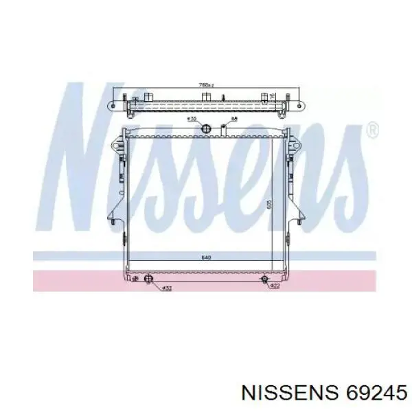 59261 NRF Radiador de esfriamento de motor